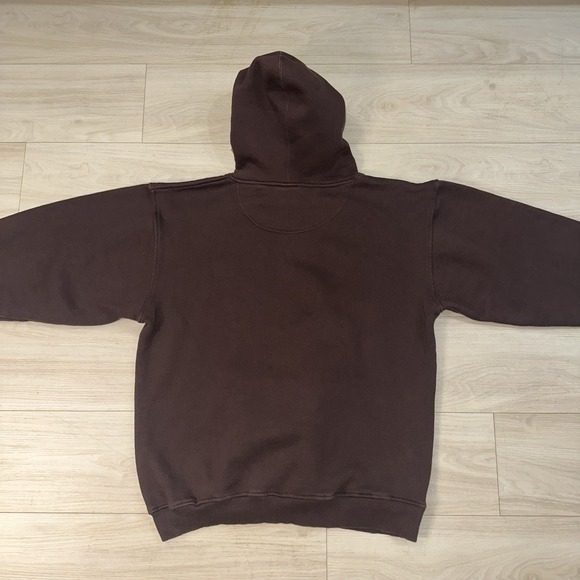 Y2K South Pole Hoodie Pullover Mens Large Brown Oversized Baggy Skater Grunge - Picture 4 of 9